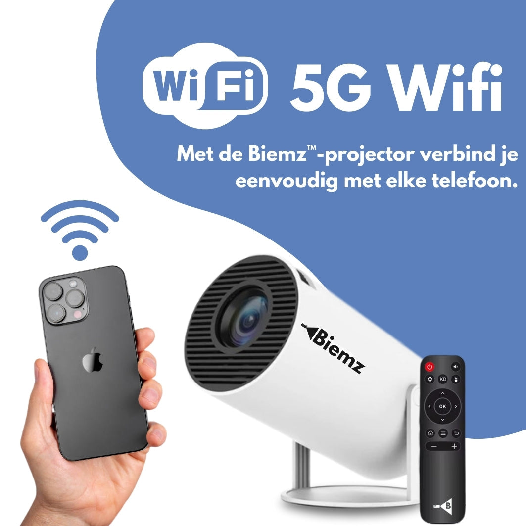 Merinio™ - 180° Draagbare Projector met WiFi